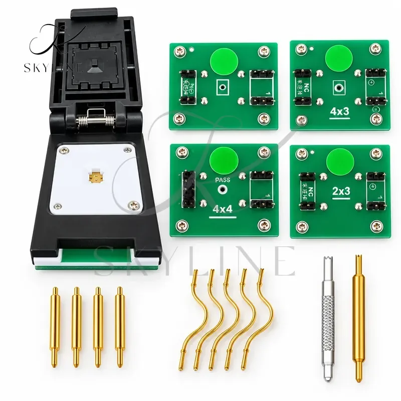 QFN8 WSON8 USON8 DFN8 2X3 4X3 Or 4X4 IC Socket Universal Adapter For SPI NAND NOR Flash With High End Spring Probe
