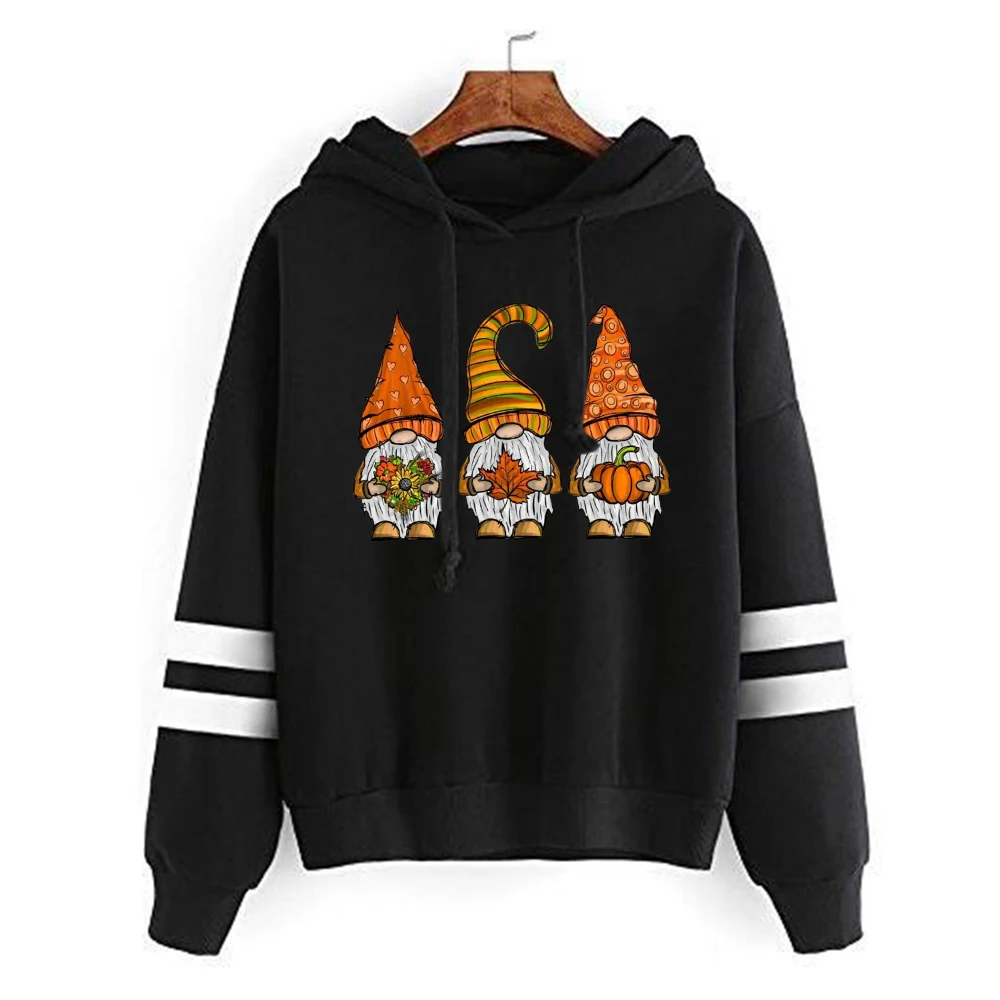 Fall Gnomes Hoodies Fall Pumpkin Women Clothing Thanksgiving Pumpkin Women Clothing Gnomes Tops Casual