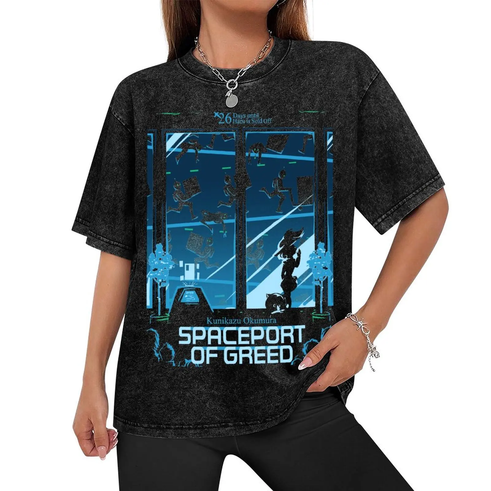 Spaceport of Greed T-Shirt shirts graphic tees anime quick drying men graphic t shirts