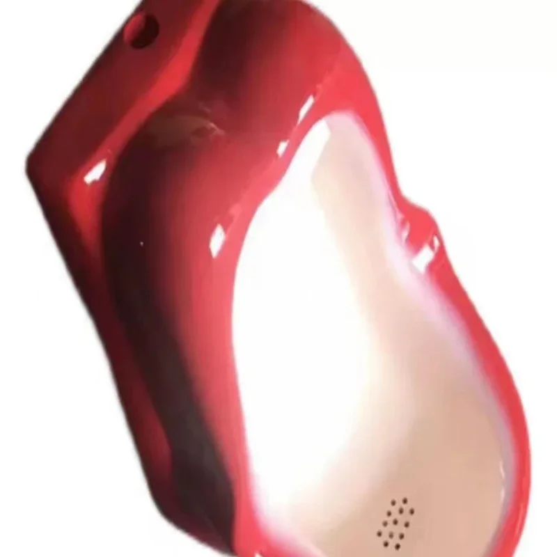 Creative alternative personality beautiful woman red lips human mouth urinal bucket can be customized different urinal bucket