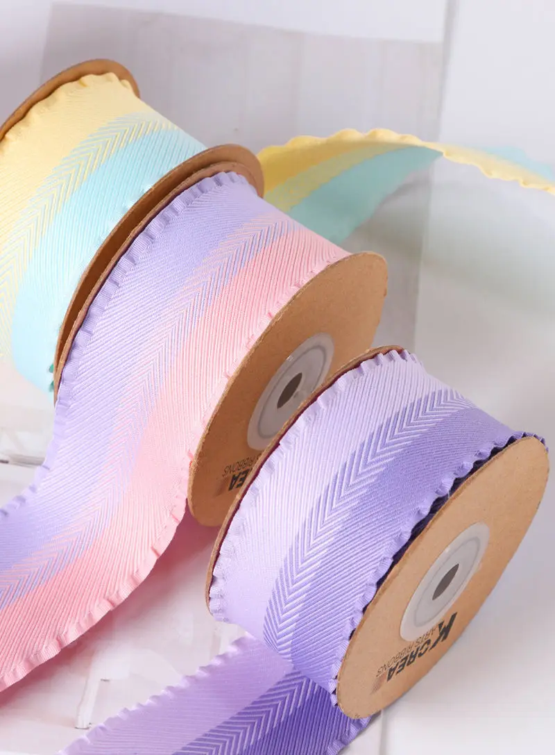 10 Yards Falbala Rüschenband Fischgrätmuster Lotusblatt-Bänder 40MM Haarschleifen DIY Handwerk Handgemachte Accessoires YM2023041101 – Detail 4