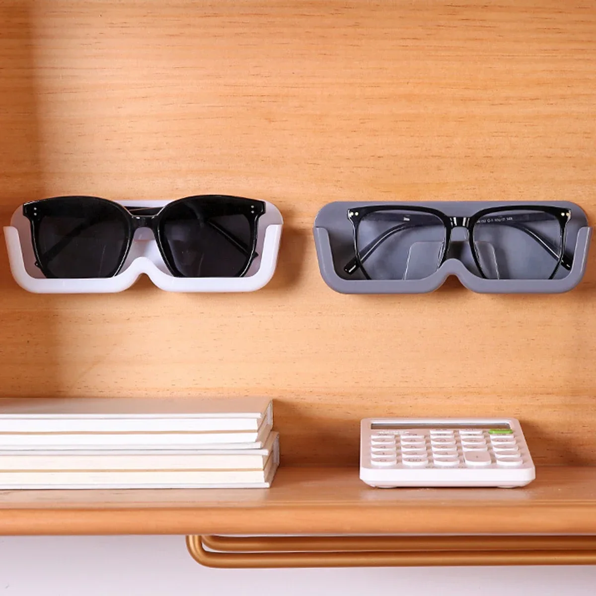 Glasses storage box wall-mounted punch-free glasses storage box sunglasses display stand decorative sunglasses rack