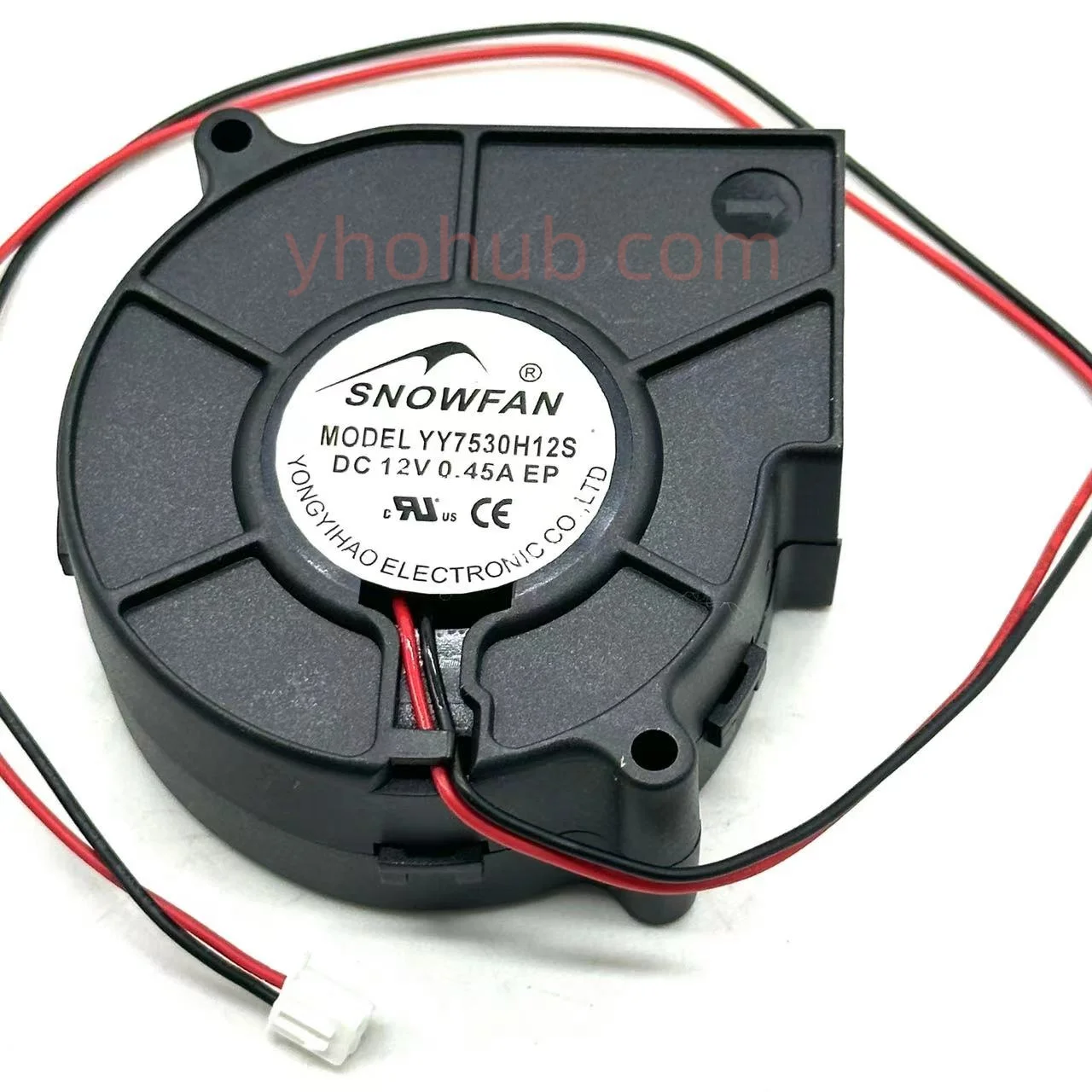 SNOW FAN YY7530H12S DC 12V 0.80A 75x75x30mm 2-Wire Server Cooling Fan