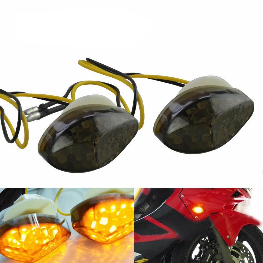 

Universal 2Pcs Motorcycle Led Turn Signal Indicator Light Lamp Bulb Blinker Flashers For Honda CBR 600RR 1000RR 2004-2007 05