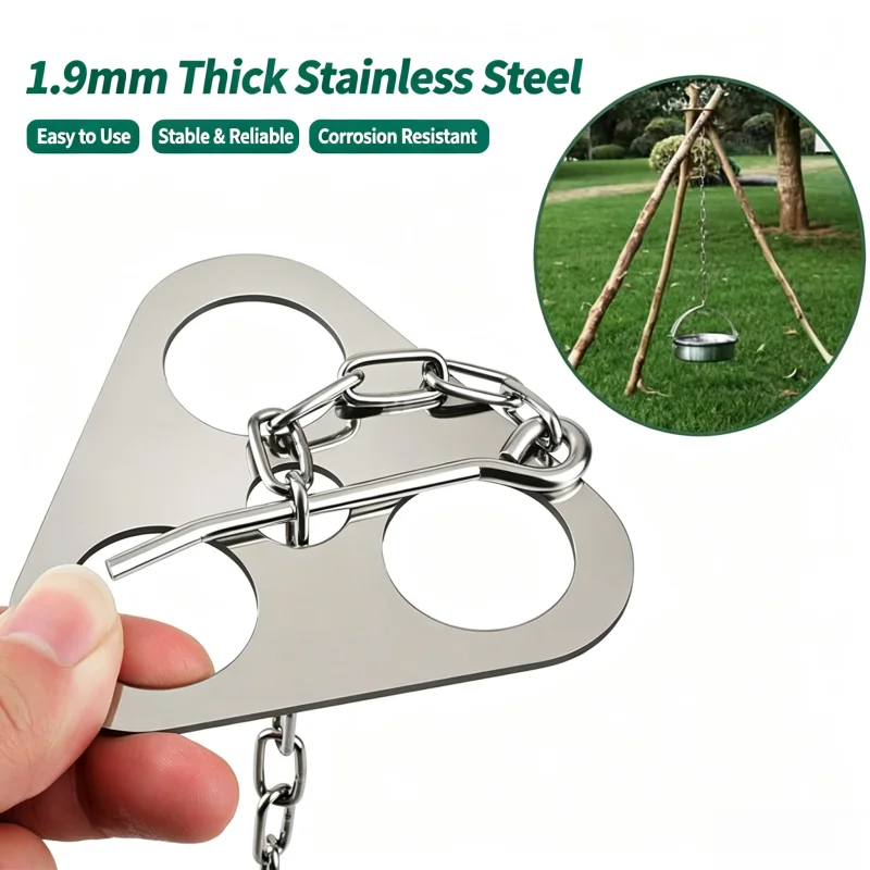 Adjustable Camping Tripod for  - Camping Cooking Pot Tripod review and price
