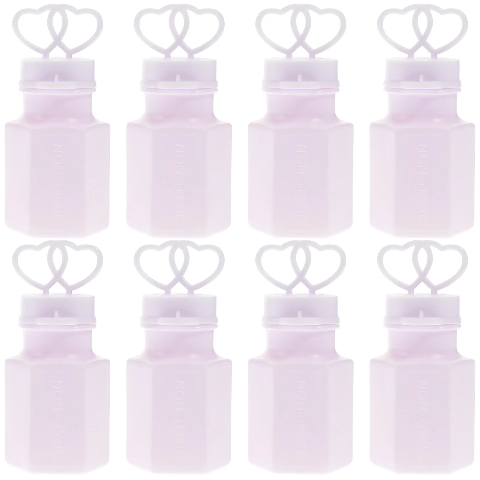 

24 Pcs Double Heart Bubble Stick Empty Bottle Wedding Favors Birthday Party Decorations Premium Plastic Safe Kids Gift