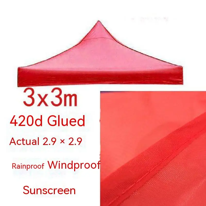 3x 3m namiot baldachim górna pokrywa Oxford altanka tkanina dachowa Outdoor Camping wodoodporna osłona przeciwsłoneczna parasolka ogrodowa plaża UV