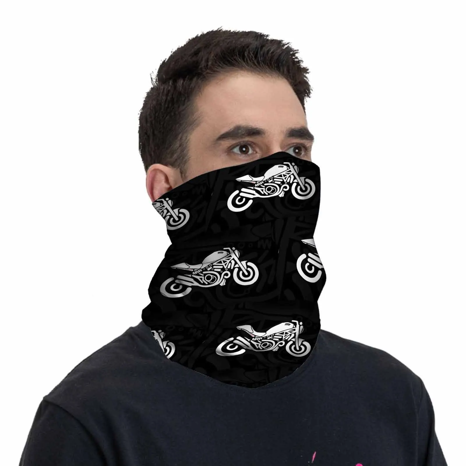 3D printed design sport face mask casual and fashionable for street outdoor and cycling use