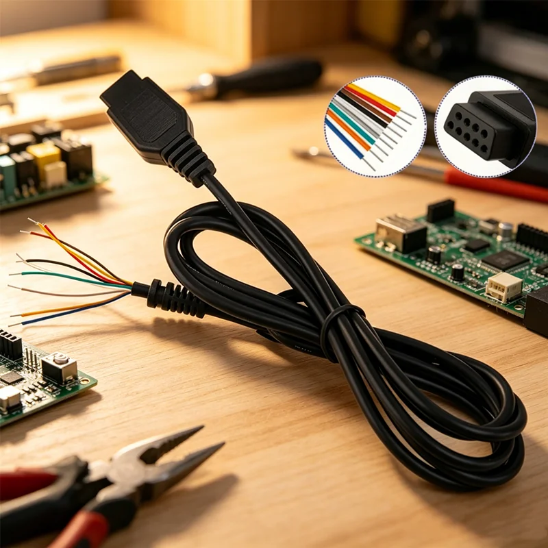 Sega  2 Mega Drive 2 Controller Extension Cord 9 Pin Male to Female Gamepad Joypad Extend Cable for Retro Gaming Setup