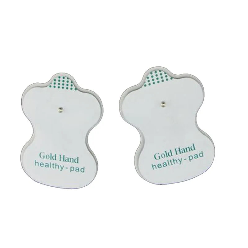 Substituição Branco Eletrodo Pads para Dezenas de Acupuntura, Máquina de Terapia Digital, Massageador Saudável Pad, 2Pcs por Par