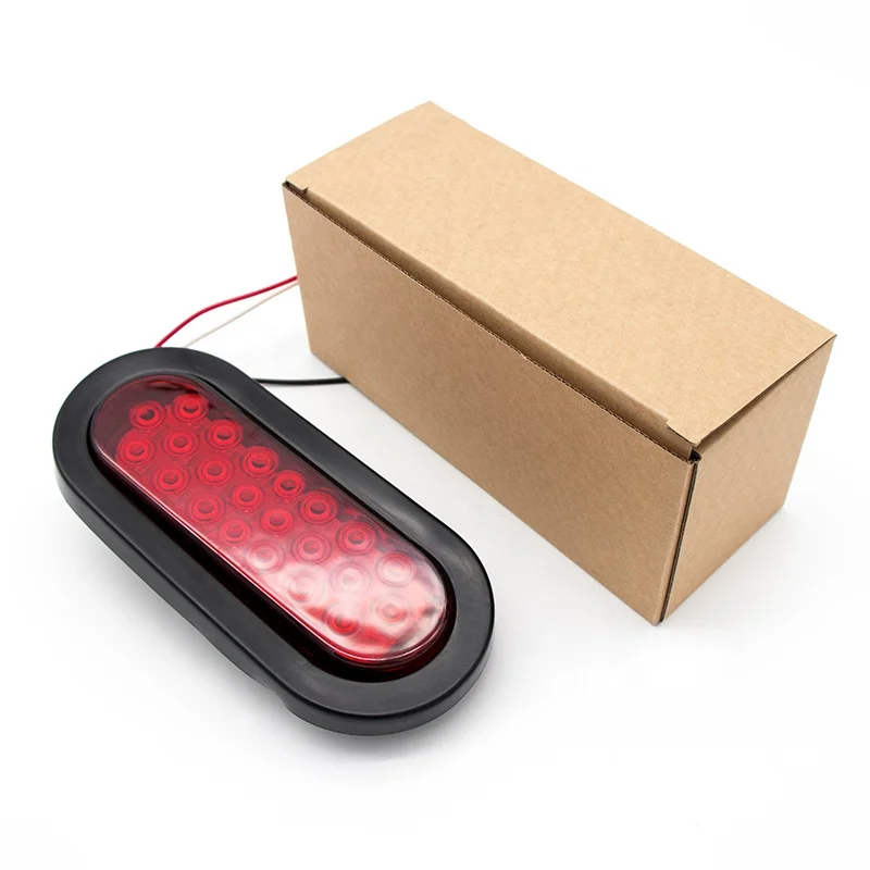 Hot Selling Oval 24 LED 12V/24V Red-White-Amber Lorry Tail Light for Trailer