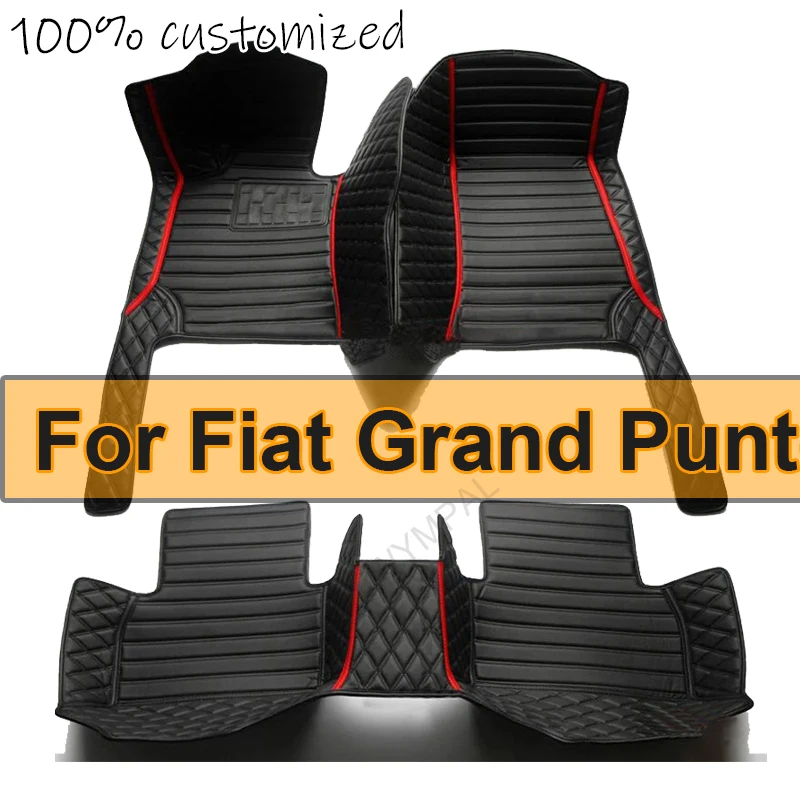 Car Floor Mats For Fiat Grand Punto Project 199 2005~2009 3door Tapetes Para Carro Alfombrillas Coche Car Mats Car Accessories