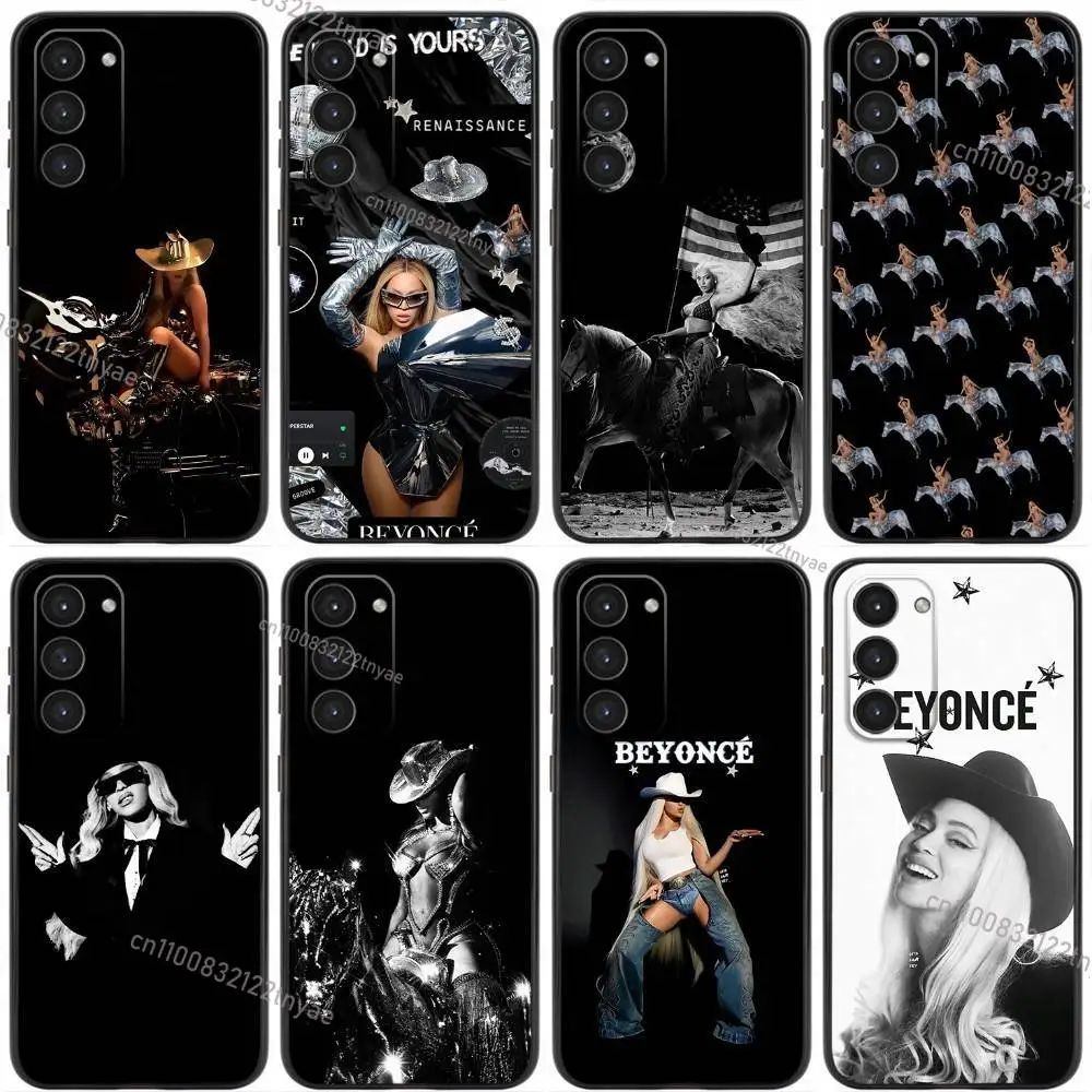 

Singer B-Beyonce Cowboy Phone Case For Samsung Galaxy A20,21s,22,31,32,52,53,72,73,80,91 Soft Liquid Silicone Black Cover