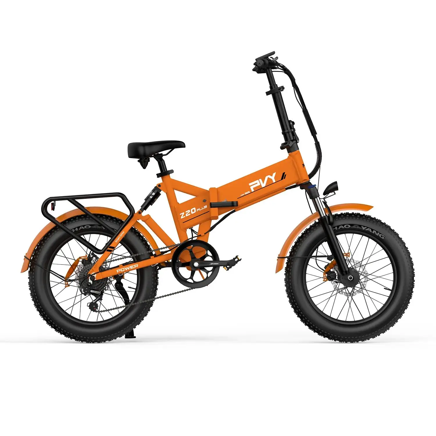 Electric bike Pzy Z20 Plus-motor 250W battery 48V16.5AH hydraulic disc brakes autonomy 120KM - Orange