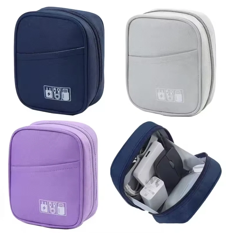 المحمولة منظم الكابلات حقيبة التخزين مقاوم للماء لبنك الطاقة كابل رقمي حافظة سماعة أكسفورد القماش حامل سماعة الاذن