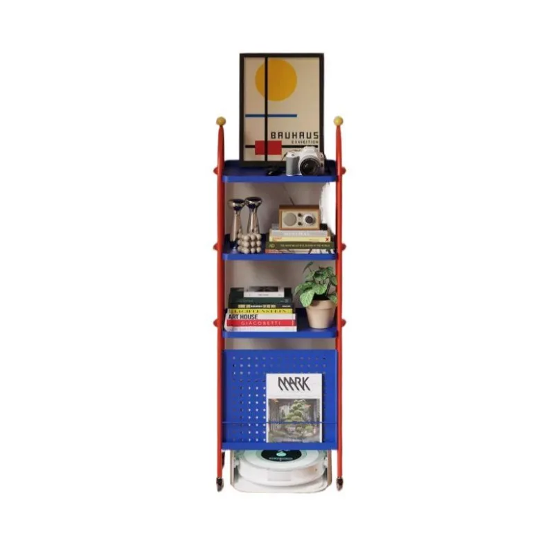 Sweeping robot shelves, storage cabinets, living room movable cart side cabinets