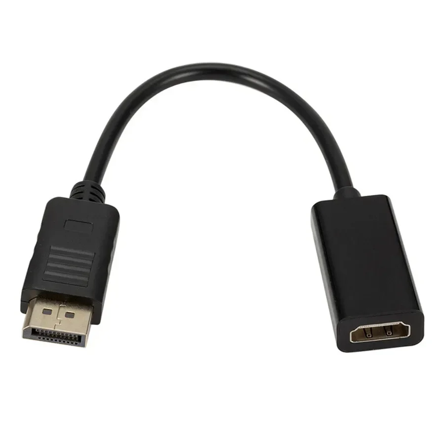 Adaptador de Cable compatible con DP a HD, 1080P, macho a hembra, para HP/DELL, portátil, PC, puerto de pantalla a convertidor de Cable compatible con HD