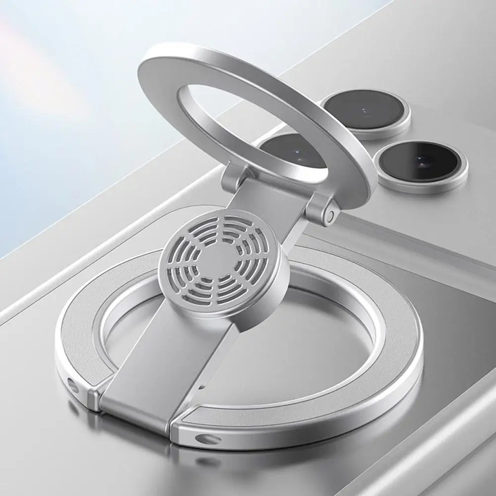 

Новая трехкольцевая магнитная подставка для телефона с ароматерапией и двусторонним креплением MagSafe, многофункциональная, для автомобиля и рабочего стола