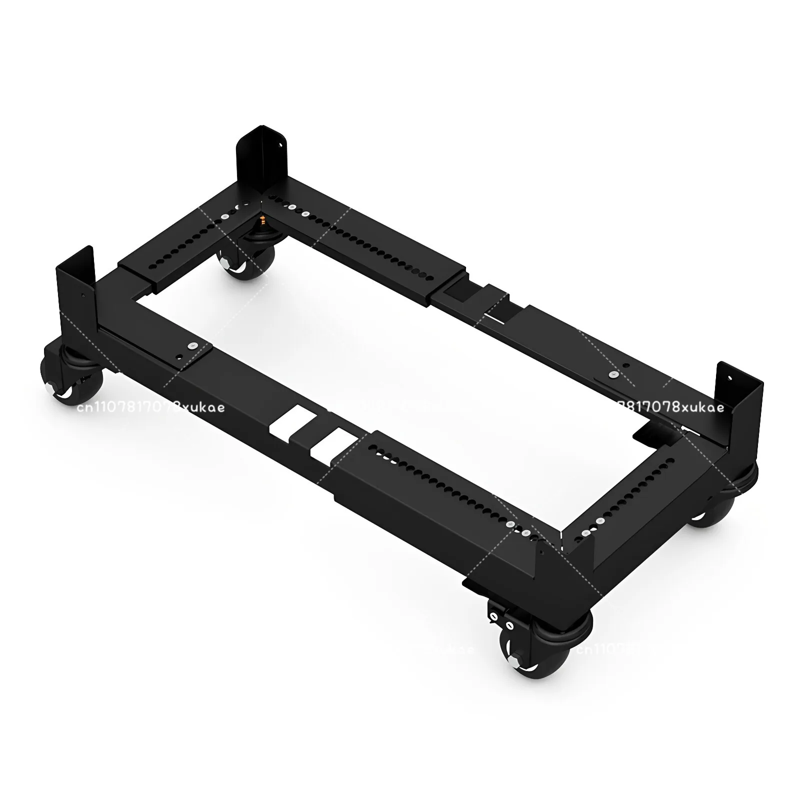 Metal Computer Mainframe Mobile Bracket Desktop Universal Wheel Telescopic Suitable for Sea View Room