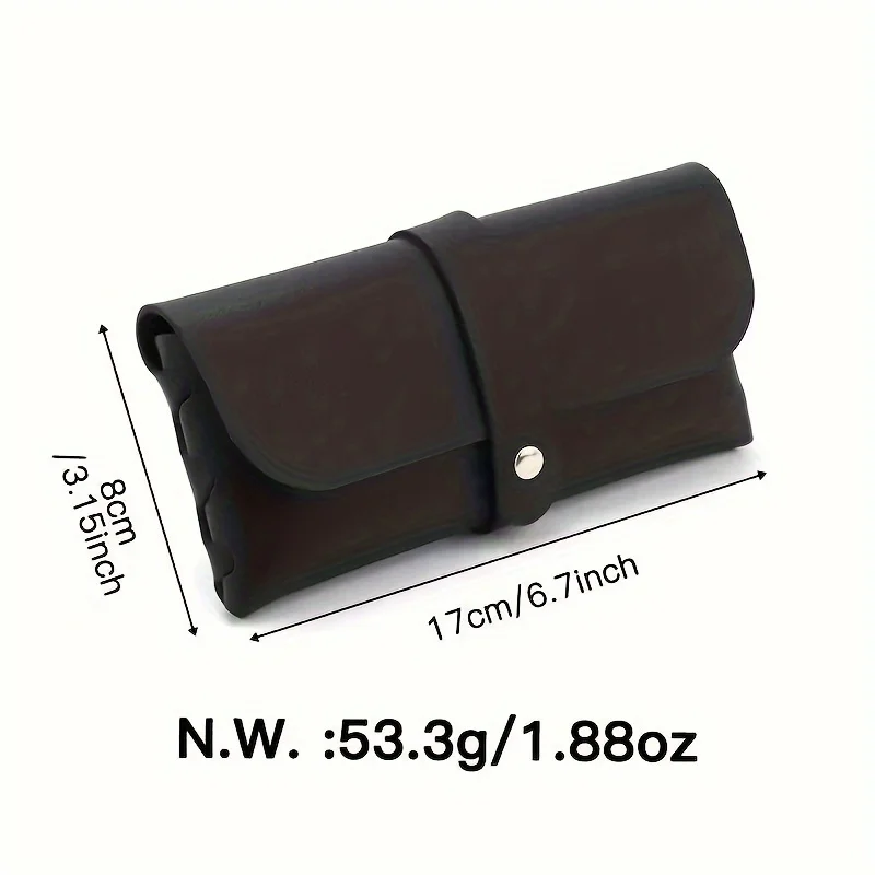 Cute Portable Sunglass Case - Pu Leather Soft Sunglasses Case Easy To Use Eyeglasses Case Pouch image 5