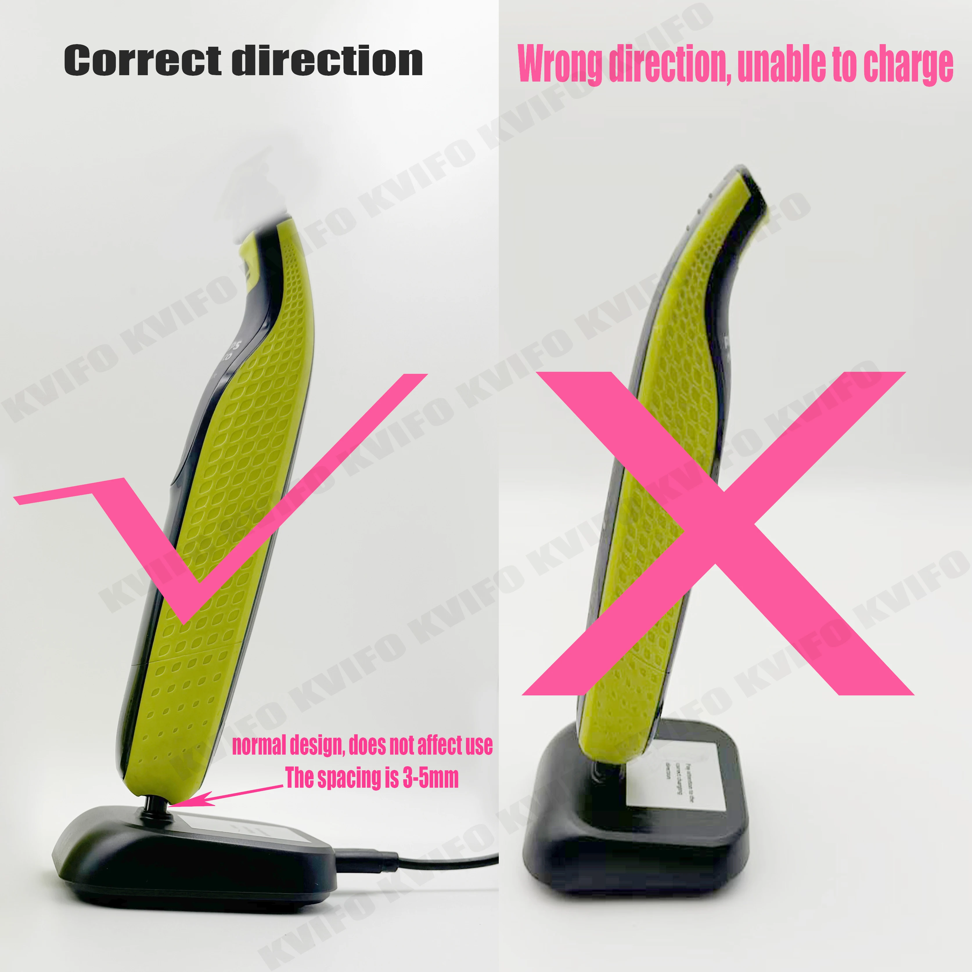 Type-C To 4.3V/15V Charging Base Charger Holder for Philips Norelco One Blade QP2520/2620/6510/6530/6520 Hybrid Electric Shaver