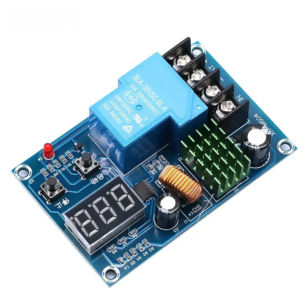 XH-M604 18650 Lithium Battery Charging Control Board DC 6-60V Li-ion Lead Acid Battery Charge Protection 12V Digital Voltmeter