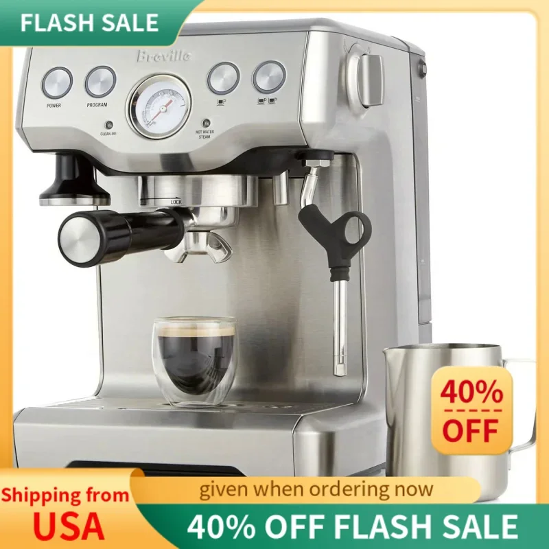 

Infuser Espresso Machine BES840XL, Brushed Stainless Steel