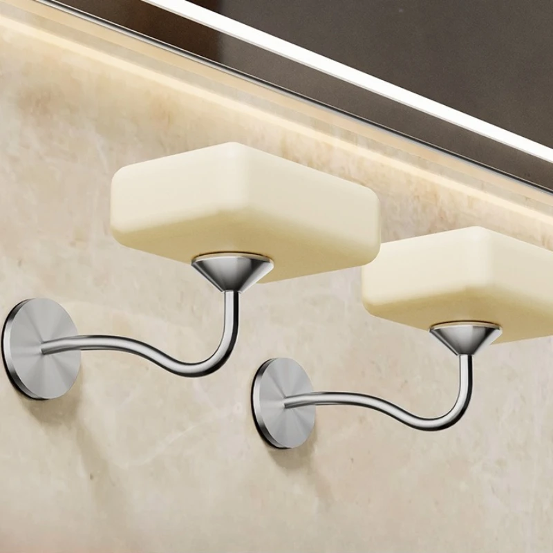 Magnetischer Seifenhalter Wandmontiert Badezimmer Edelstahl Seifenschale Ohne Bohren Nagelfreier Klebstoff Rostfrei für Dusche Küche