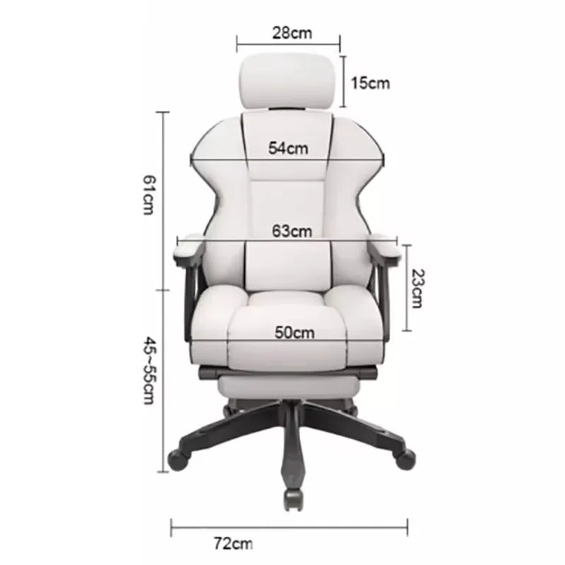 Armrest Cushion Office Chair Feet Support Design Unique Modern Gaming Chair Advanced Sense Comfort Chaise Bureau Home Furniture