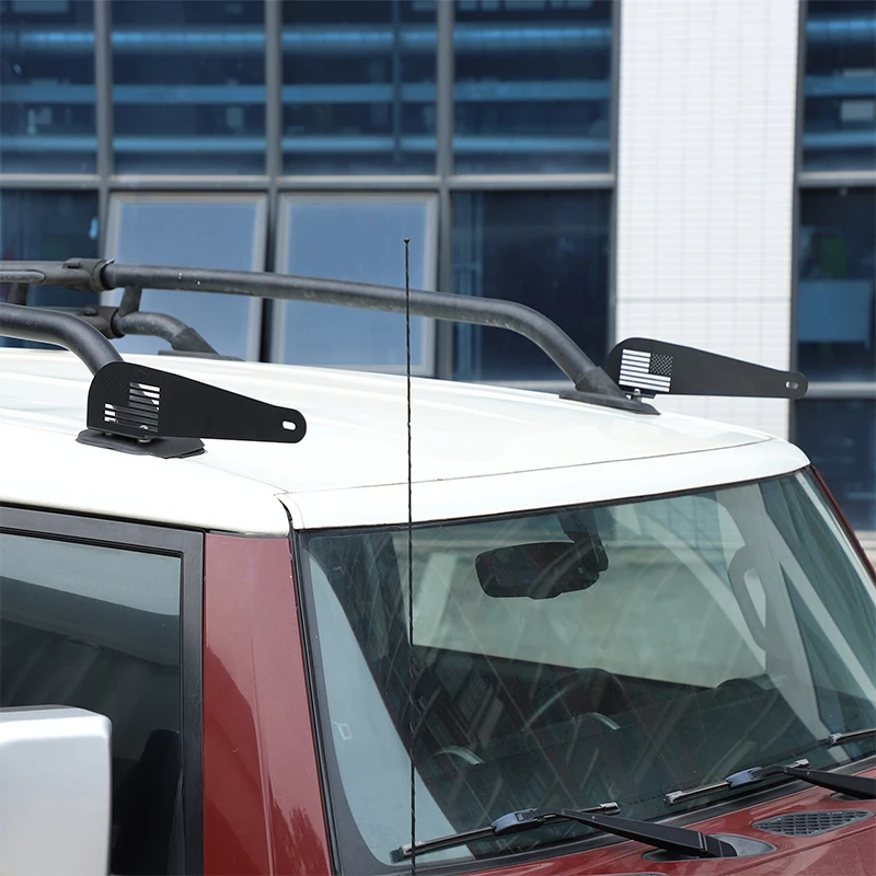 

Для 07-21 Toyota FJ Cruiser автомобильный кронштейн прожектора на крыше, набор из 2 предметов из углеродистой стали (стиль американского флага), аксессуары для крыши автомобиля