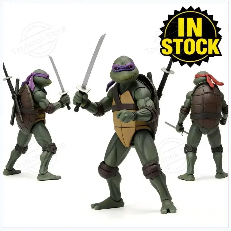 

HOT Ninja Turtle Anime Figure Neca 1990 Film Version Limited Edition Action Figurine Pvc Statue Room Ornament Birthday Gift