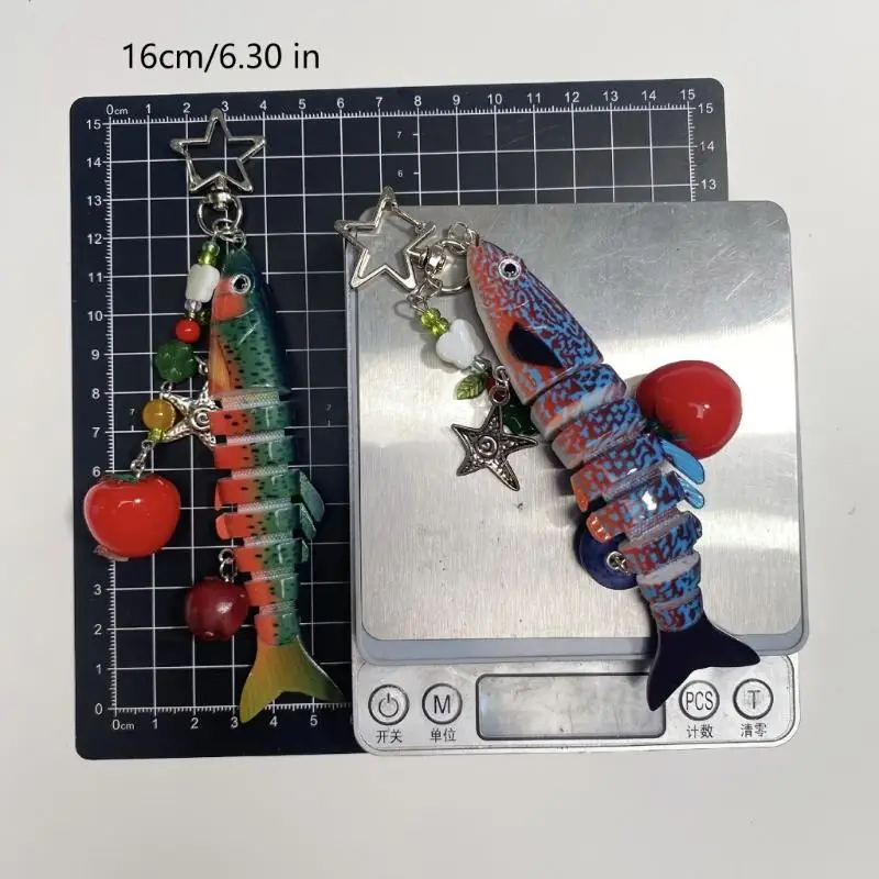 A52E Beweglicher Miniatur-Fischschlüsselaufsatz aus wasserdichtem Material für den Außenbereich – Detail 6
