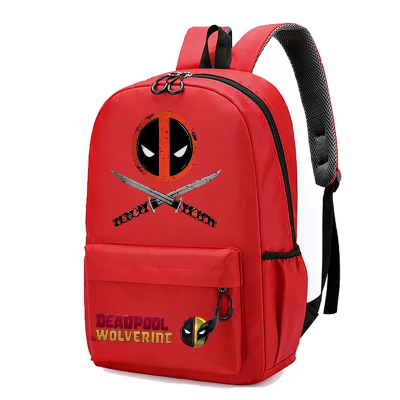 Marvels Deadpool Wolverine plecak dla dzieci nastolatek tornister Cartoon Anime plecak Bookbag tornister studencki Mochila