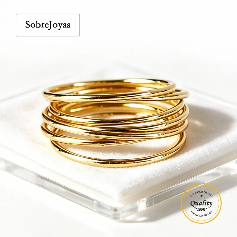 14K Gold Filled Stacking Ring Minimalist 1mm Width Knuckle Ring Bohemian Gold Accessories for Women Jewelry