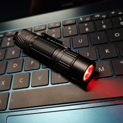 Convoy T5 Flashlight with KR CSLNM1.23 / SST-20-DR Red Light Mini Linterna Led for AA 14500 Battery with TIR Lens Floody Light