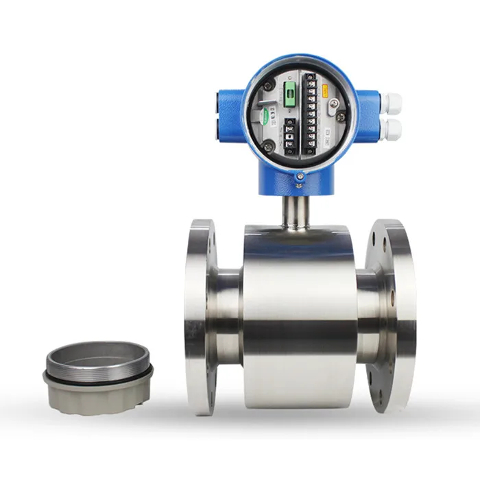 Insertion type electromagnetic water flowmeter Food grade 316L electromagnetic milk flow meter