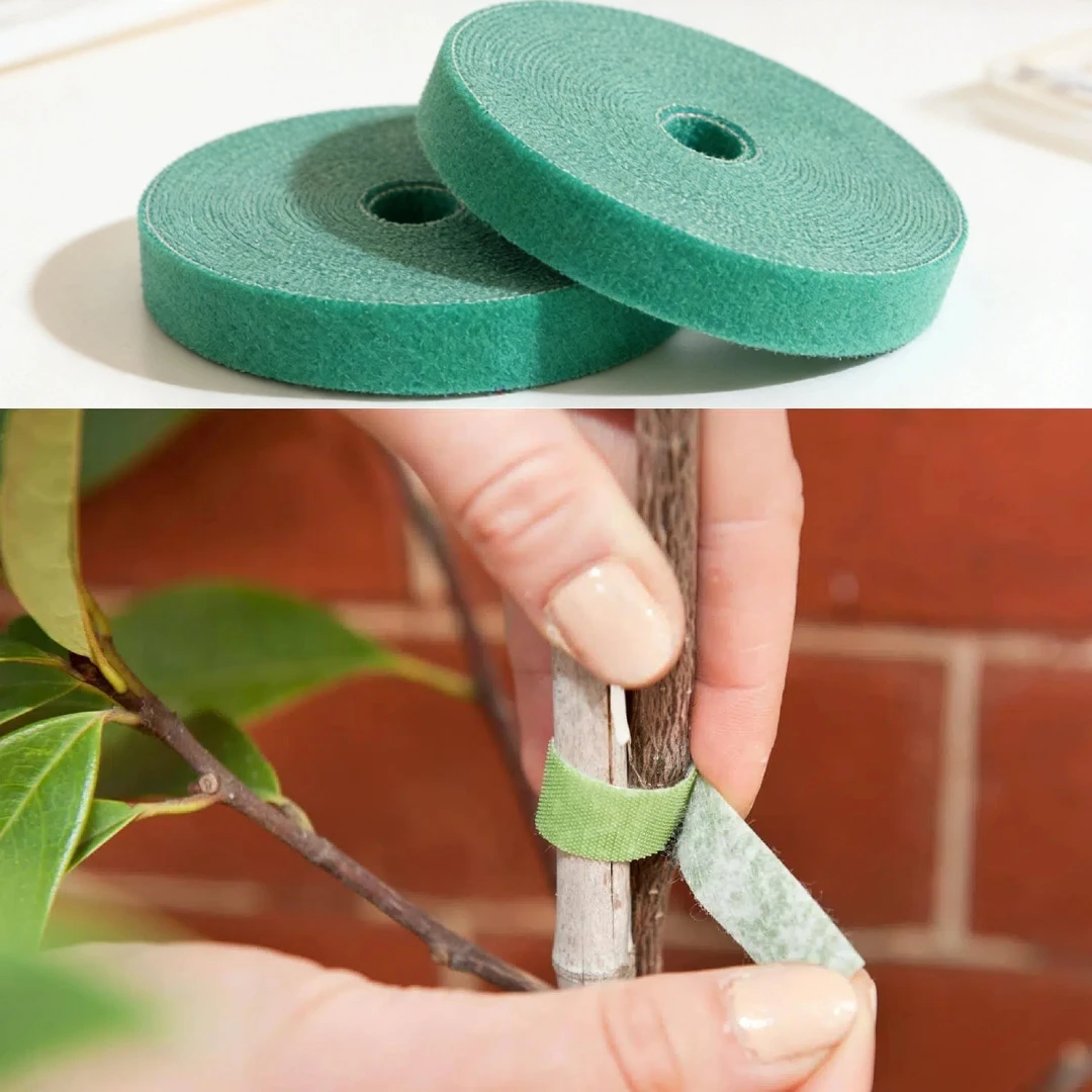 50 ft x 1/2 in, Green Supports for Effective Growing | Strong Grips are Reusable and Adjustable | Cut-to-Length