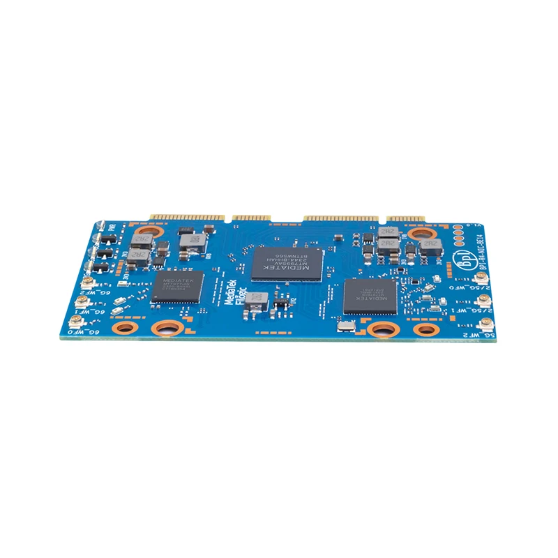 BPI-R4 BPI-R4-NIC-BE14 WiFi 7 Tech avec MediaTek MT7995AV 32 bits RISC-V MCU 2 PCIe 3.0 Wild pour gels Pi BPI-R4