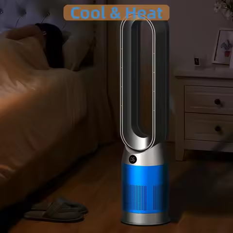 42 Inch 220V Bladeless Fan Dual-Purpose Cooling And Heating Home Silent Heater Quick Air Circulation And Purification Tower