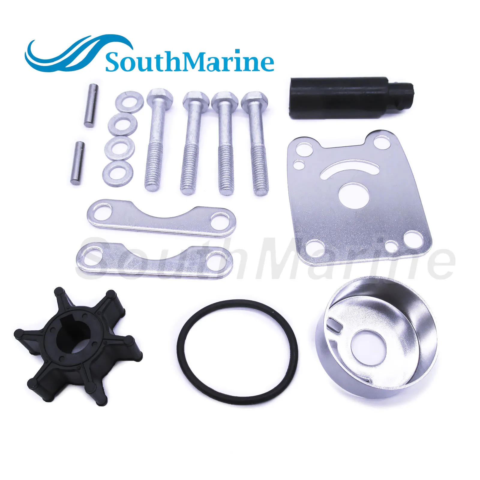 Boat Motor 6L5-W0078-00 Water Pump Impeller Repair Kit for Yamaha 3HP 3MSHQ 3ML 3MLHT 3MSHA 3MSH Rebuild Set