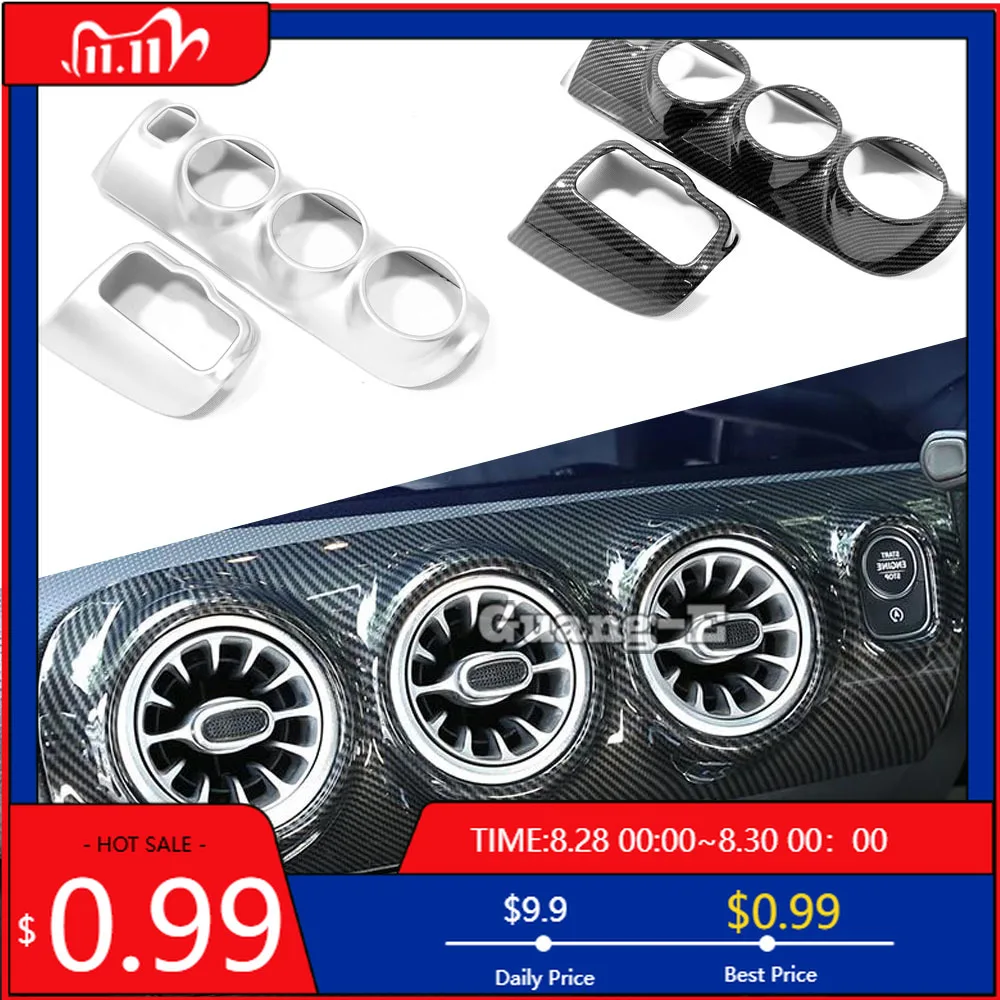 

Внутренние наклейки для Mercedes Benz A Class W177 A180 A200 A250 2019 2020 2021 2022 2023, отделка внутри переключателя кондиционера, но