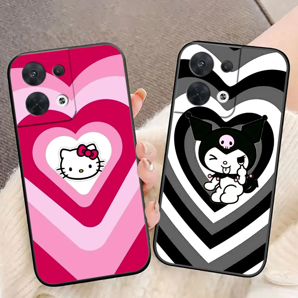 Hello Kitty Kuromi Pachacco Phone Case For OPPO RENO 11 11F 10 8T 8 8Z 7Z 7 6Z 6 5F 5 4F 4 2F Find X3 PRO LITE 4G 5G Case Funda