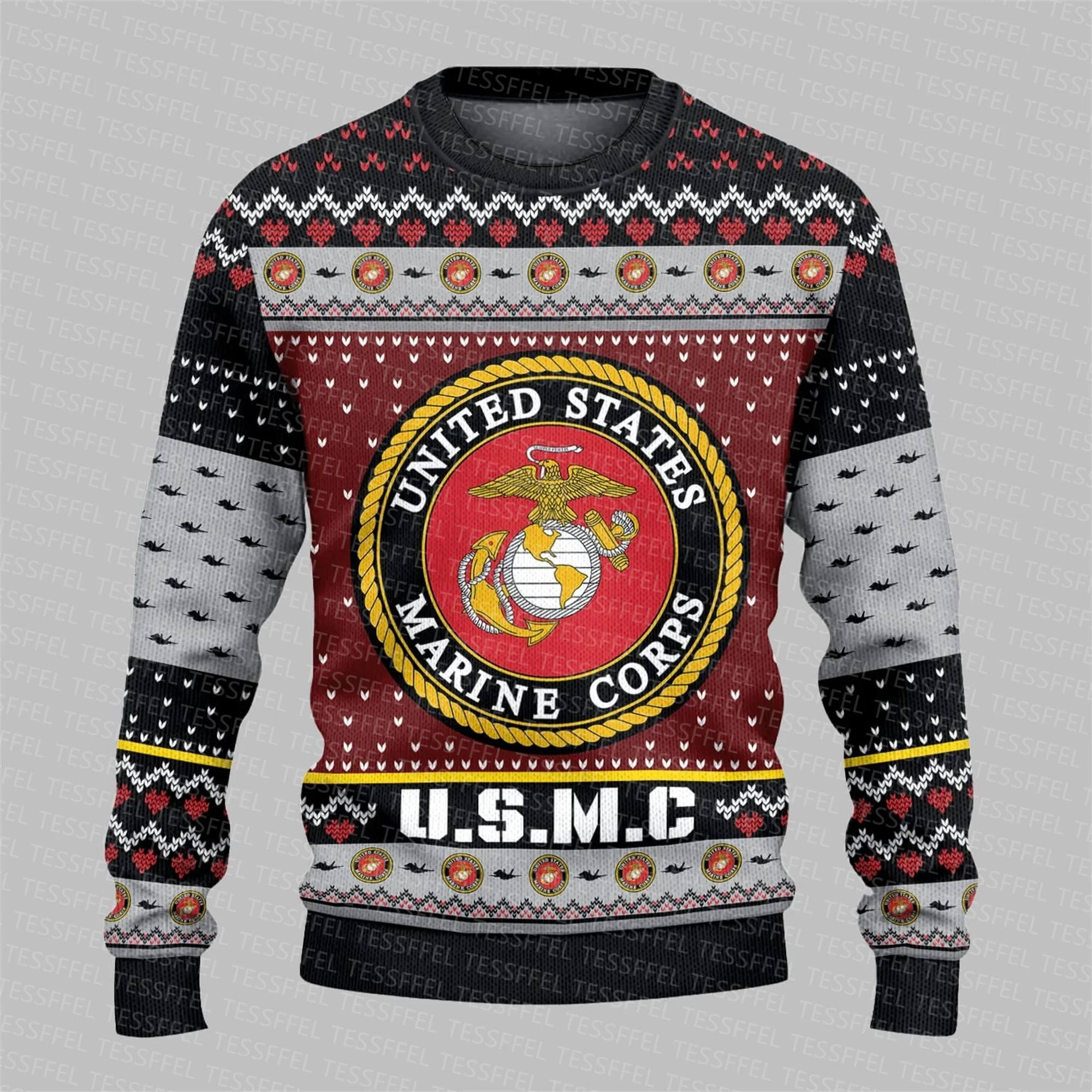 Cosplay Natale Babbo Natale maglione brutto lavorato a maglia Gesù Anime Vintage Graffiti maniche lunghe 3DPrint Pullover invernale Harajuku A6