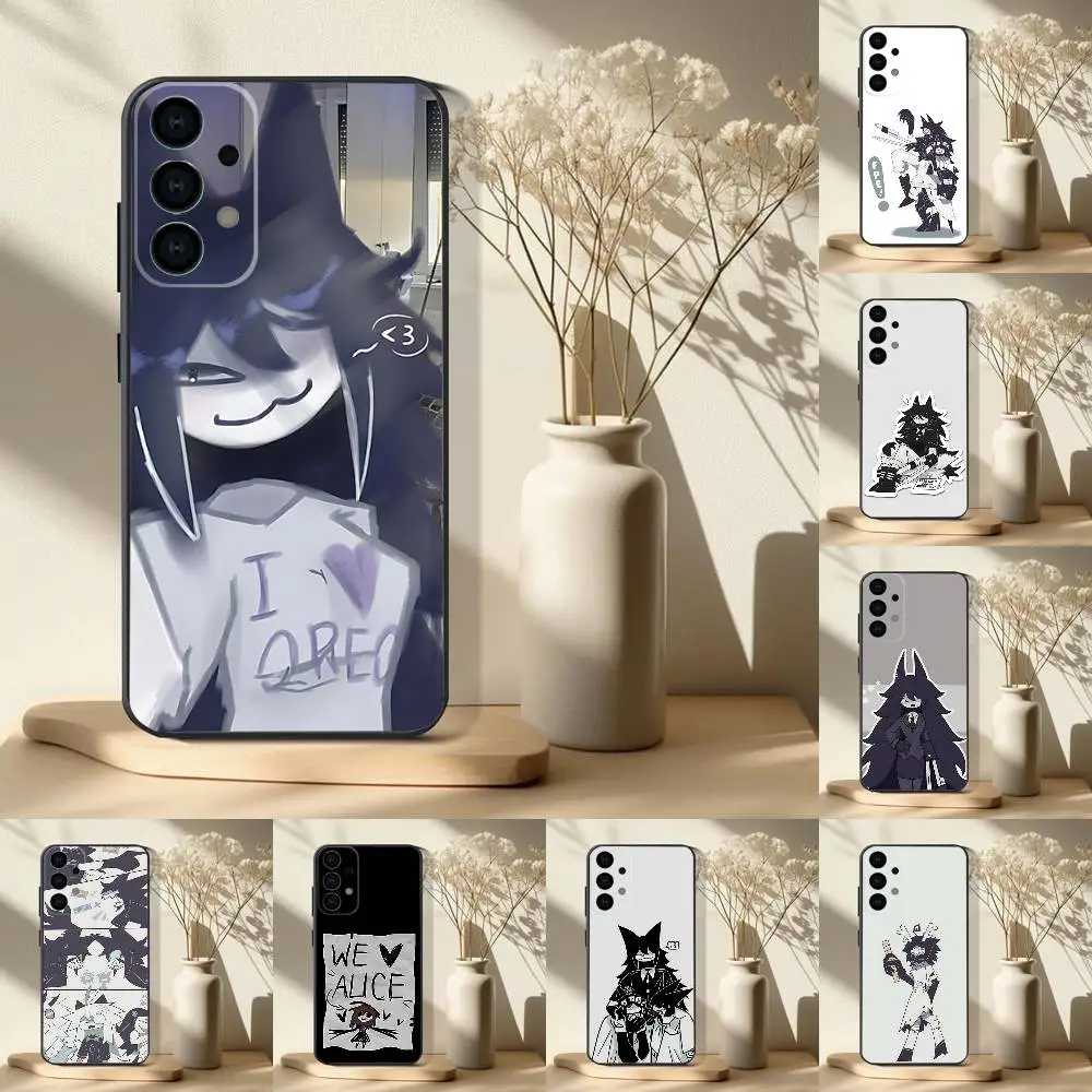 Custodia per telefono Miss Bloomie FPE per Samsung S25,S24,S21,S22,S23,S30,Ultra,S20,Plus,Fe,Lite,Note,10.9,5G Cover nera