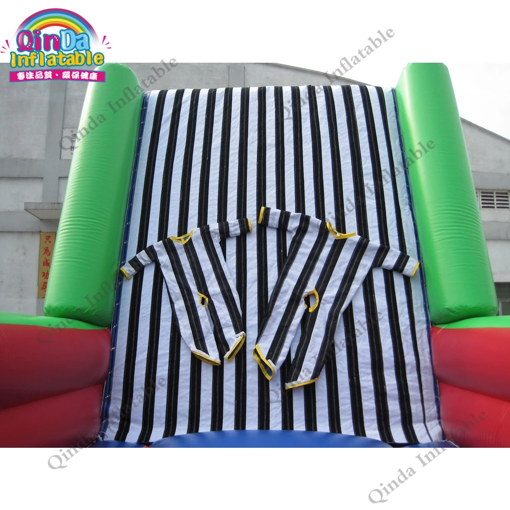 0.55mm Pvc Inflatable Bouncer Jumping Bed Outdoor Playing Games Inflatable Sticky Wall For Kids And Adult