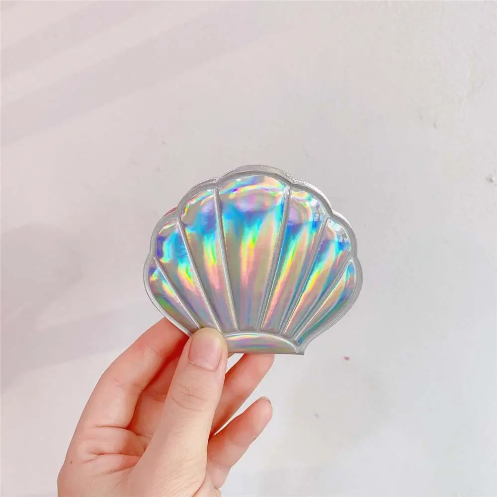 Double-sided Gift Travel Student Hand Mirrors Compact Mirror Shell Vanity Mirror Pocket Cosmetic Mirror Mini Makeup Mirror