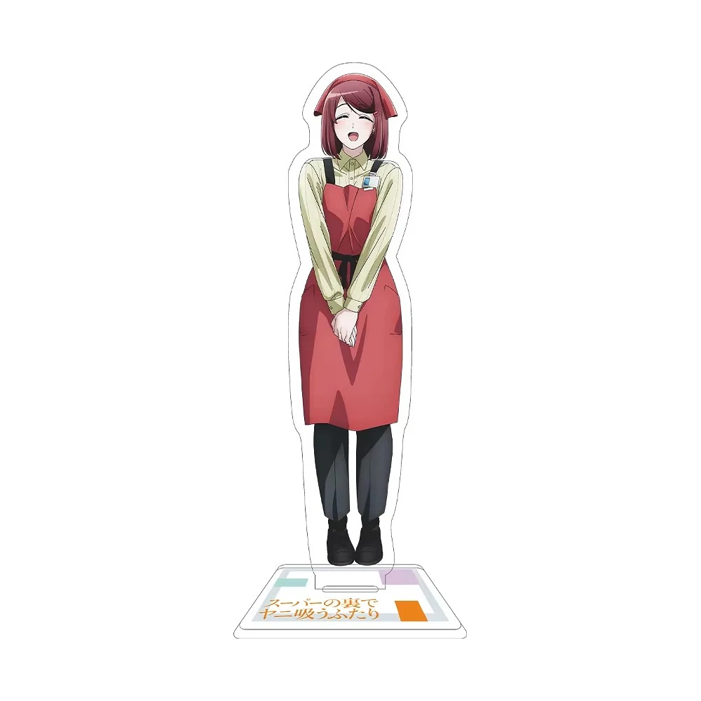 Smoking Behind The Supermarket with You Sasaki Yamada Anime Acrylic Cartoon Character Display Stand Model Plate Keychain Jewelry