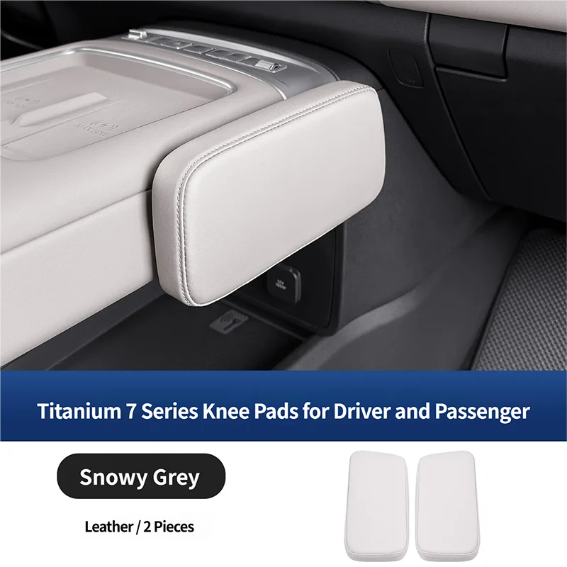 For BYD Leopard 7 Titanium 7 2025 2026 Car Central Control Side Leather Knee Pad Long Distance Driving Leg Pad Accessories