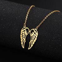 Wing Necklace Angel Chain Supernatural Amulet Gift For Woman Man Stainless Steel Talisman Pendant Fashion Jewelry