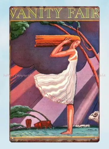 magazine Cover December 1926 by PierreLRigal metal tin sign decor